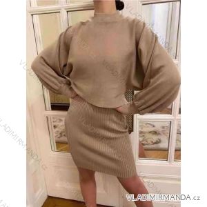 Women's Long Sleeve Knitted Sweater (S/M ONE SIZE) ITALIAN FASHION IMWAE23047