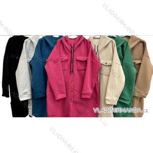 Women's Long Sleeve Zipper Hoodie (2XL/3XL ONE SIZE) ITALIAN FASHION IMWT23659