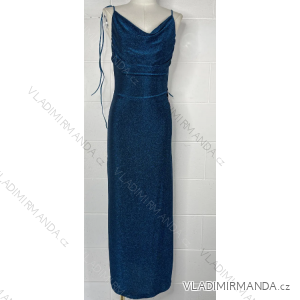 Women's Summer Elegant Sparkly Sequin Strap Dress (S/M ONE SIZE) ITALIAN FASHION IMPBB23O3837