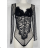Women's Long Sleeve Bodysuit (S/M ONE SIZE) ITALIAN FASHION IMPBB23D03014
