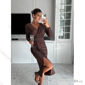 Women's Elegant Long Sleeve Dress (S/M ONE SIZE) ITALIAN FASHION IMPLP2391120012