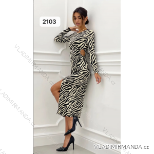 Women's Elegant Long Sleeve Dress (S/M ONE SIZE) ITALIAN FASHION IMPLP2391120012