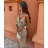 Women's long elegant dress with straps (S/M ONE SIZE) ITALIAN FASHION IMPLP2330000125