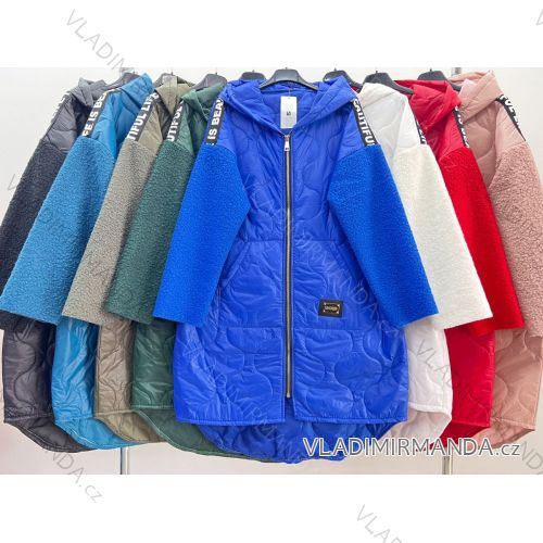 Women's Plus Size Hooded Jacket (XL/2XL ONE SIZE) ITALIAN FASHION IM422684