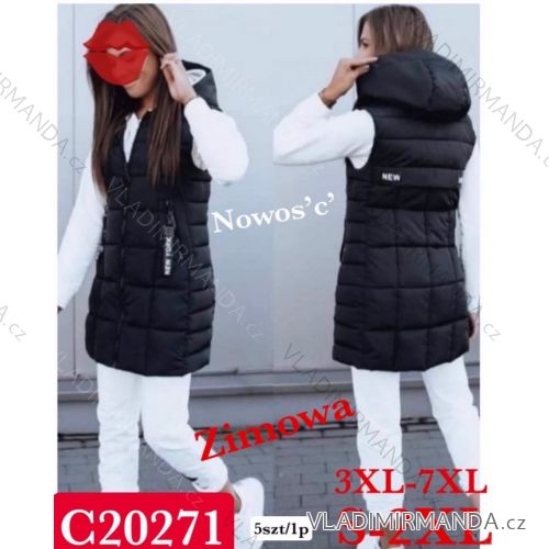 Women's hooded vest (S-2XL) ITALIAN FASHION PIU ANNA PMW222286