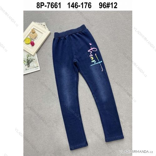 Girls' jeans with jeans (146-176) ACTIVE SPORT ACT238P-7661