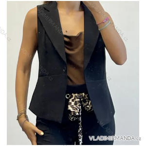 Women's Sleeveless Vest Jacket (S/M ONE SIZE) ITALIAN FASHION IMPDY23MDUE23268