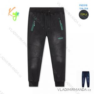 Long jeans with jeans for boys (134-164) KUGO QM8261