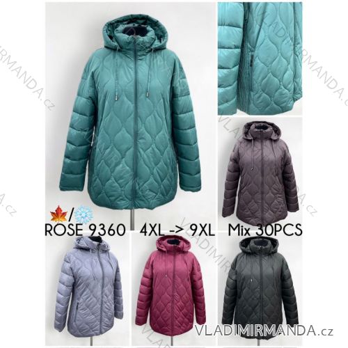 Plus Size Quilted Hooded Jacket (5XL-9XL) Victoria rossi ELR22ROSSi22-10