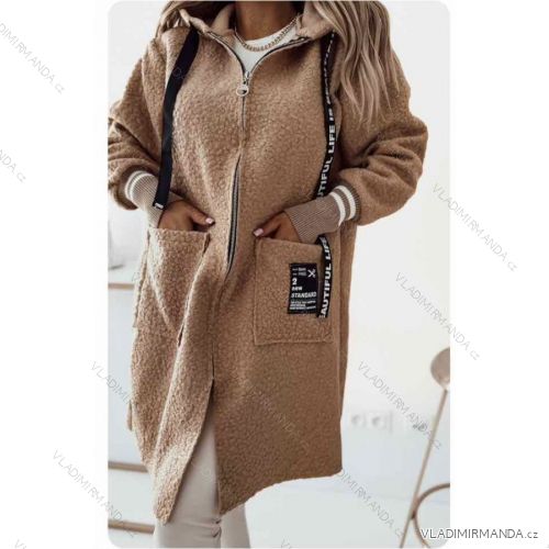 Women's Long Sleeve Lamb Coat (S/M ONE SIZE) ITALIAN FASHION IMWL22016