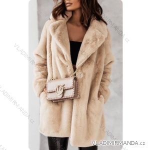 Women's Fluffy Long Sleeve Coat (SL) ITALIAN FASHION IMWL22020