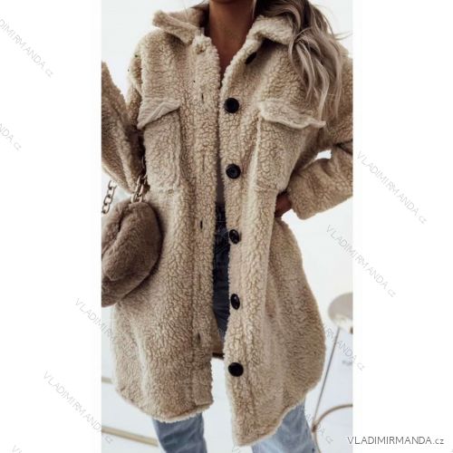 Women's Fluffy Long Sleeve Coat (SL) ITALIAN FASHION IMWL22020