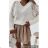 Women's Knitted Thin Long Sleeve Sweater (S/M ONE SIZE) ITALIAN FASHION IMWL233225