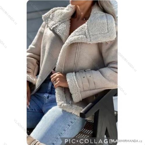 Women's Long Sleeve Leather Jacket (S-XL) ITALIAN FASHION IMWE23120