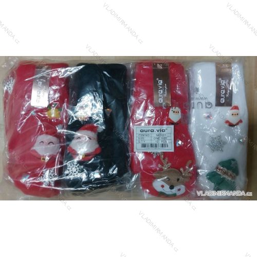 Women's Christmas mittens gloves (ONE SIZE) AURA.VIA AURA23NK1061