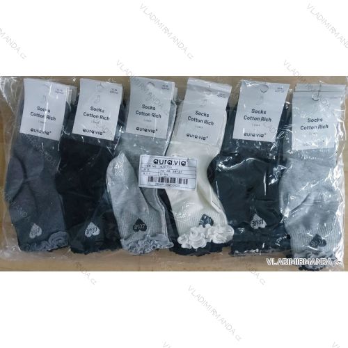 Women's light cotton socks (35-38, 38-41) AURA.VIA AURA23NZP705