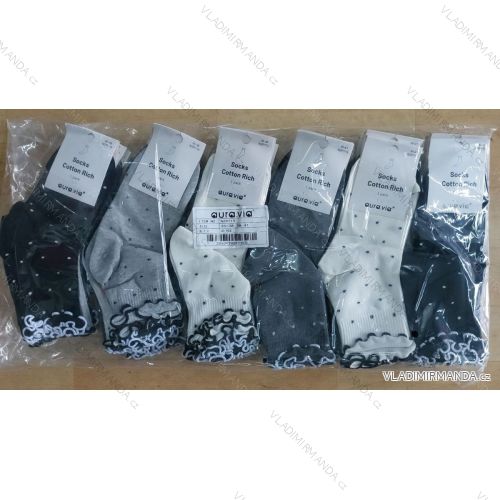 Women's light cotton socks (35-38, 38-41) AURA.VIA AURA23NZP719