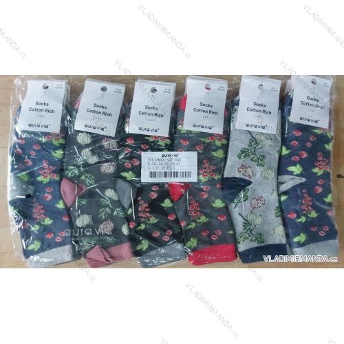 Women's thin cotton socks (35-38, 38-41) AURA.VIA AURA23NZP665