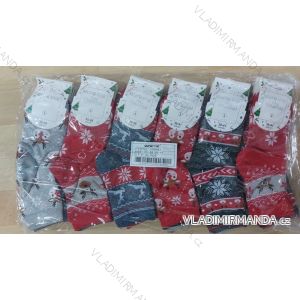 Thin Christmas cotton women's socks (35-38, 38-41) AURA.VIA AURA23SN9381