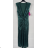 Women's Long Elegant Pleated Sleeveless Dress (S/M ONE SIZE) ITALIAN FASHION IMPBB23S3487