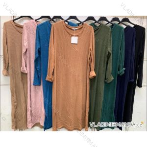 Women's Long Sleeve Knitted Dress (S/M ONE SIZE) ITALIAN FASHION IMC23364