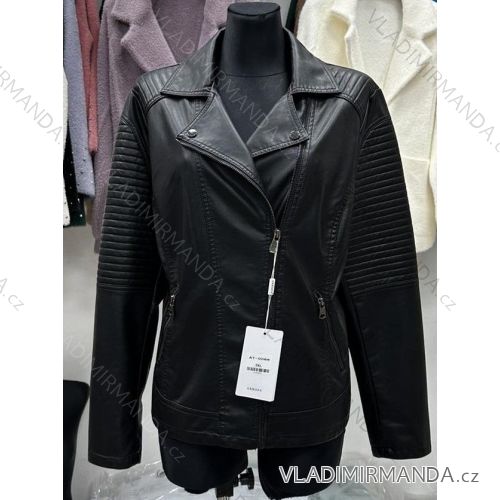 Women's leather jacket (S-2XL) POLISH FASHION PMWBG23AT-008