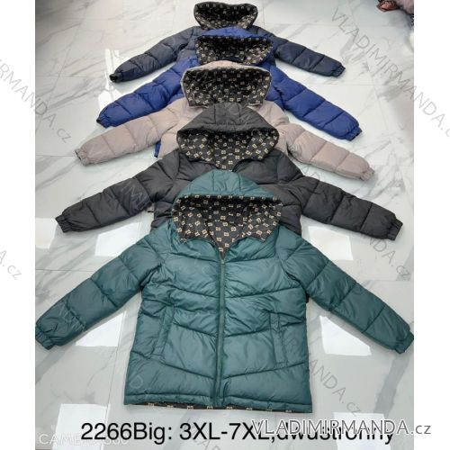 Zip Hooded Jacket Long Sleeve Women's Plus Size (3XL-8XL) POLISH FASHION PMWT21T21-69