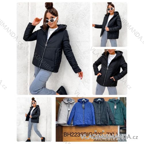 Zip Hooded Jacket Long Sleeve Women's Plus Size (3XL-8XL) POLISH FASHION PMWT21T21-69