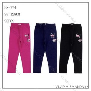 Girls' warm long leggings (98-128) SEASON SEZ23FN-774