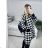 Women's Fluffy Long Sleeve Coat (S/M ONE SIZE) ITALIAN FASHION IMWC232799 white L/XL