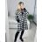 Women's Fluffy Long Sleeve Coat (S/M ONE SIZE) ITALIAN FASHION IMWC232799 white L/XL