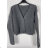 Women's Short Button Up Long Sleeve Sweater (S/M ONE SIZE) ITALIAN FASHION IMPBB23Y22785