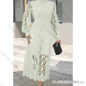 Women's Long Sleeve Lace Dress (S/M ONE SIZE) ITALIAN FASHION IMPBB22B23317