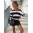 Women's Long Sleeve Elegant Skirt and Blazer Set (S/M ONE SIZE) ITALIAN FASHION IMPGM234541