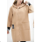 Women's Long Sleeve Oversized Zip Up Hooded Sweatshirt Coat (S/M ONE SIZE) ITALIAN FASHION IMPLI2385141