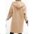 Women's Long Sleeve Oversized Zip Up Hooded Sweatshirt Coat (S/M ONE SIZE) ITALIAN FASHION IMPLI2385141