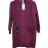 Women's Long Sleeve Oversized Zip Up Hooded Sweatshirt Coat (S/M ONE SIZE) ITALIAN FASHION IMPLI2385141