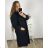 Women's long-sleeved fleece coat (S / M ONE SIZE) ITALIAN FASHION IMC21865