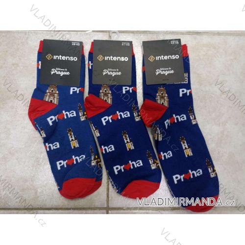 Happy Prague Men's Socks (38-40,41-43,44-46) POLISH FASHION DPP23008