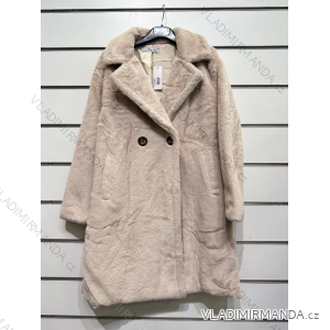 Women's Long Sleeve Teddy Coat (S/M ONE SIZE) ITALIAN FASHION IMPSH2323002