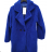 Women's Long Sleeve Teddy Coat (S/M ONE SIZE) ITALIAN FASHION IMPLI23teddy3614