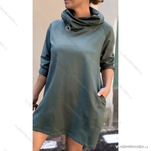 Women's Long Sleeve Pendant Dress (S/M ONE SIZE) ITALIAN FASHION IMPLI2371653