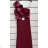 Women's Strapless Long Party Dress (S/M ONE SIZE) ITALIAN FASHION IMPSH2360055 red S / M