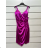 Women's Strapless Short Party Dress (S/M ONE SIZE) ITALIAN FASHION IMPSH236052 Golden S / M