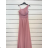 Women's Strapless Long Party Dress (S/M ONE SIZE) ITALIAN FASHION IMPSH2360055 beige S / M