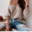 Women's Long Sleeve Knitted Sweater (S/M ONE SIZE) ITALIAN FASHION IMPSH231630