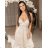 Women's Strapless Long Party Dress (S/M ONE SIZE) ITALIAN FASHION IMPSH2360055 beige S / M