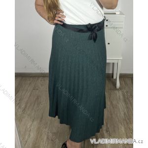 Women's Long Pleated Skirt (S/M ONE SIZE) ITALIAN FASHION IMC22886