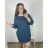 Women's Plus Size Long Sleeve Oversize Dress (XL/2XL/3XL ONE SIZE) ITALIAN FASHION IMC23024