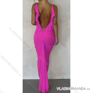 Women's Long Summer Elegant Strapless Dress (S/M ONE SIZE) ITALIAN FASHION IMPBB23H6536